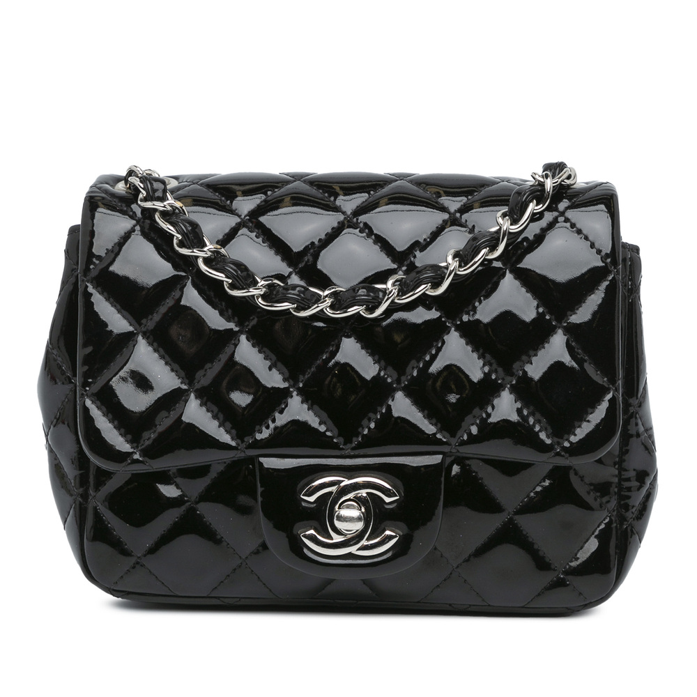 Pre-Loved Chanel Mini Square Classic Patent Single Flap